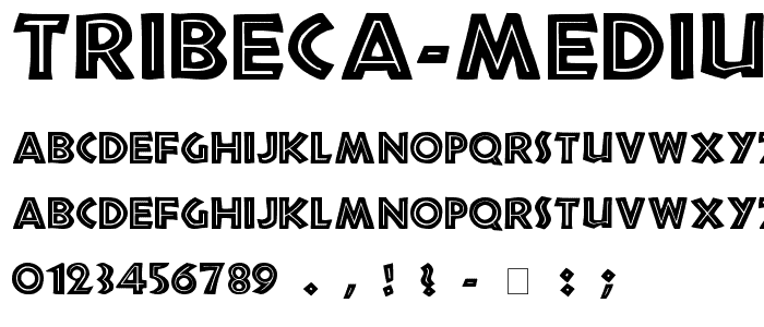 Tribeca Medium font