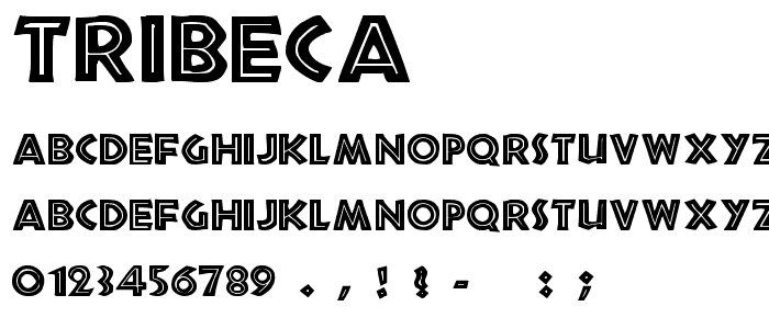 Tribeca font