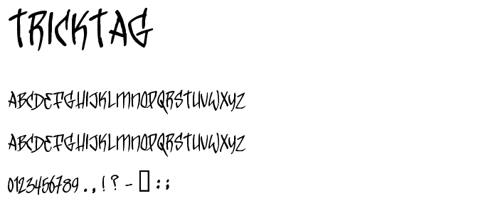 TrickTag font