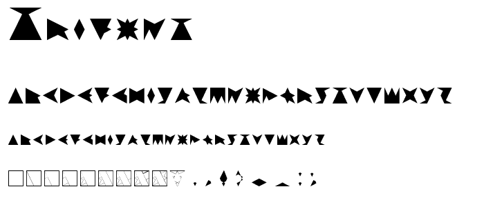 Trifont font