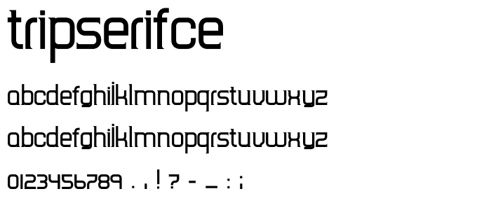 TripSerifCE font