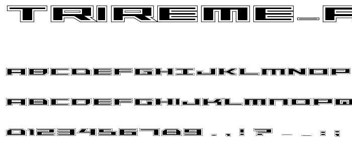 Trireme Academy font