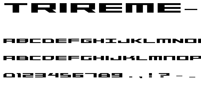 Trireme Bold font