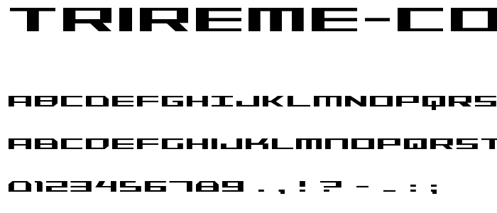 Trireme Condensed font