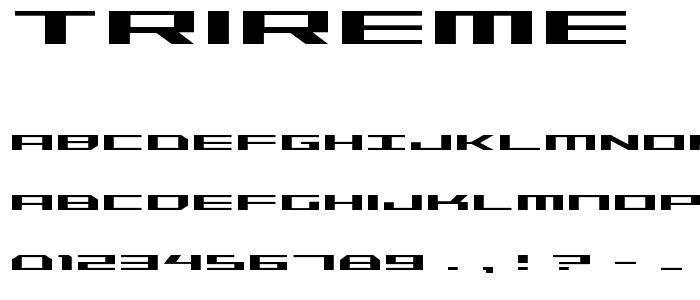 Trireme font