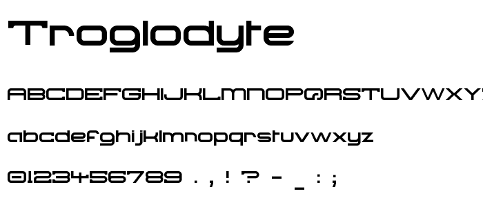 Troglodyte font