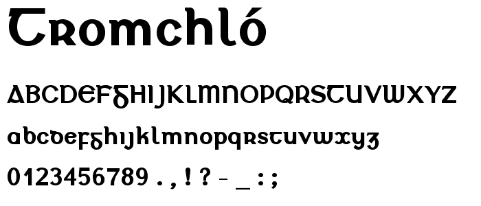 Tromchló font