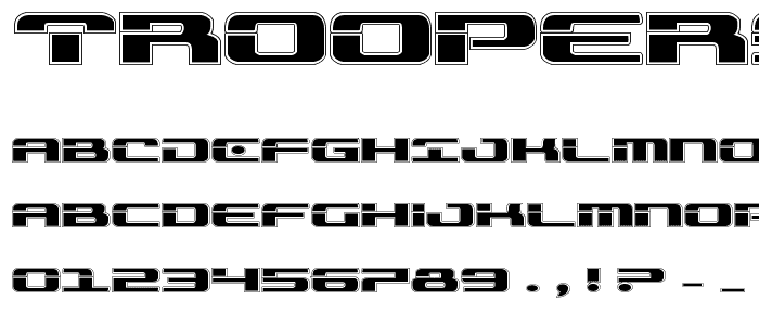 Troopers Academy Expanded font
