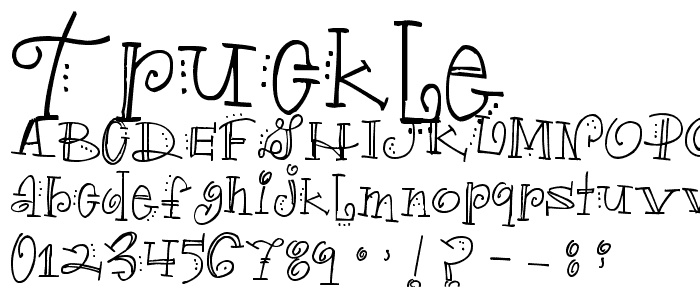 Truckle font