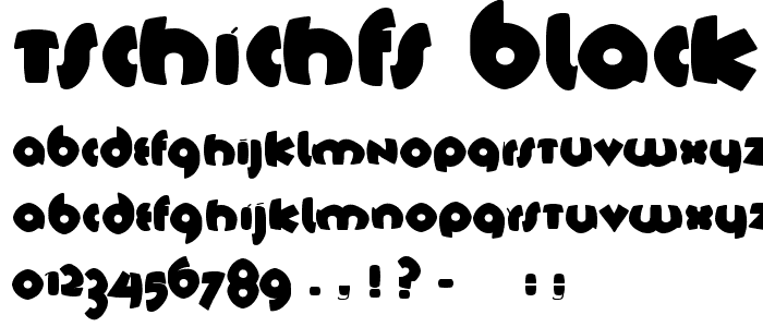 TschichFS-Black font