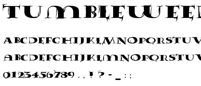 Tumbleweed font