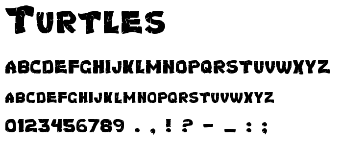 Turtles font