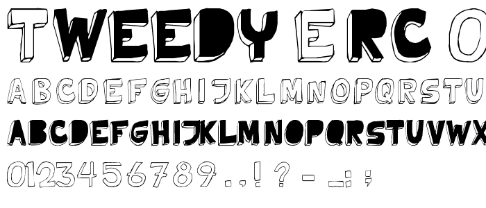 Tweedy_Erc_01 font