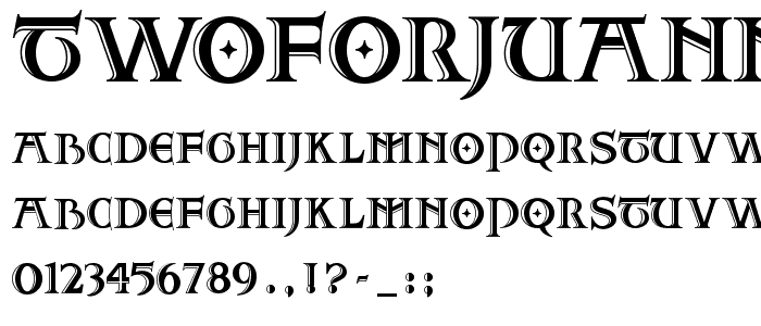 TwoForJuanNF font