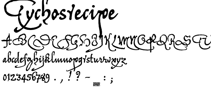 TychosRecipe font