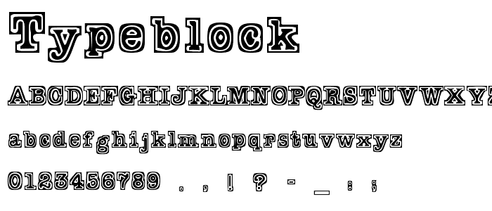 TypeBlock font