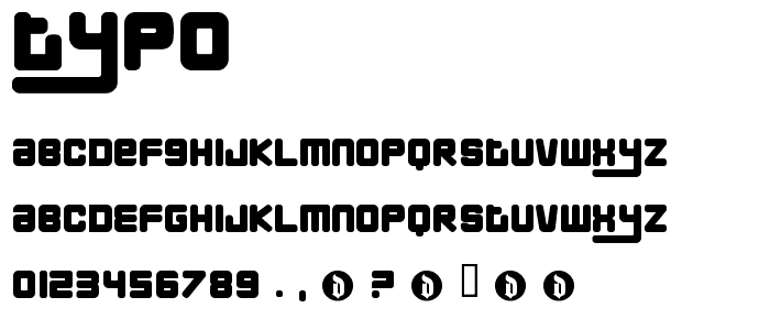 Typo font