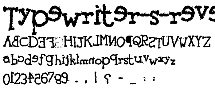 tYpEwRiTeR s ReVeNgE  font