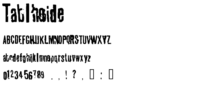 tablhoide font