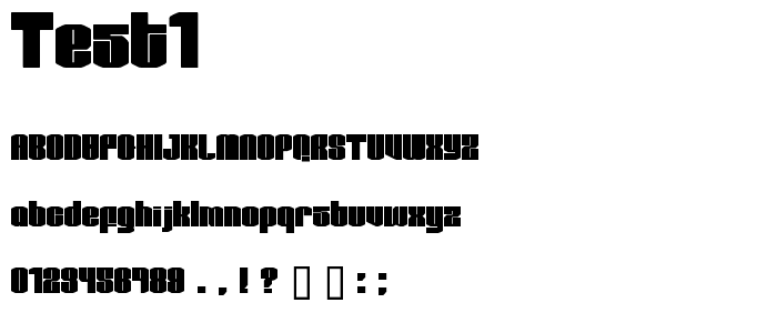 test1 font