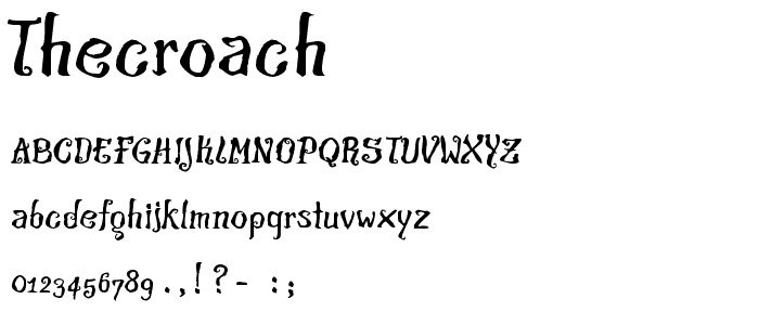 theCroach font