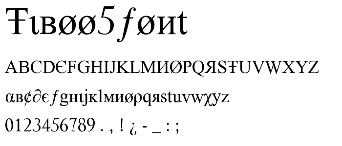 tiboo5font font