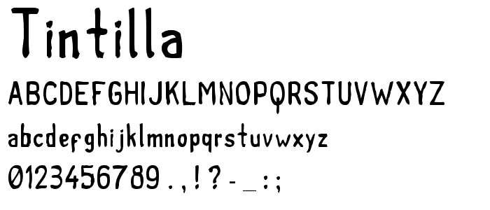 tintilla font