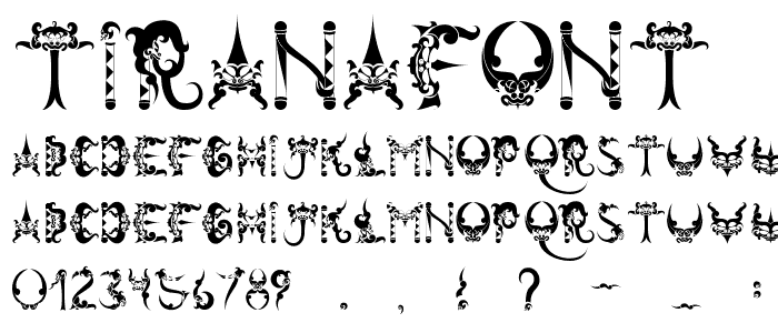 tiranafont font