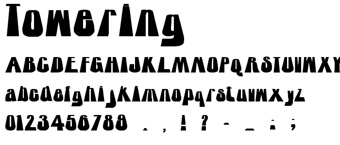 towering font