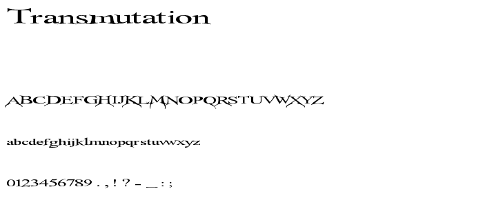 transMutation font