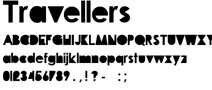 travellers font