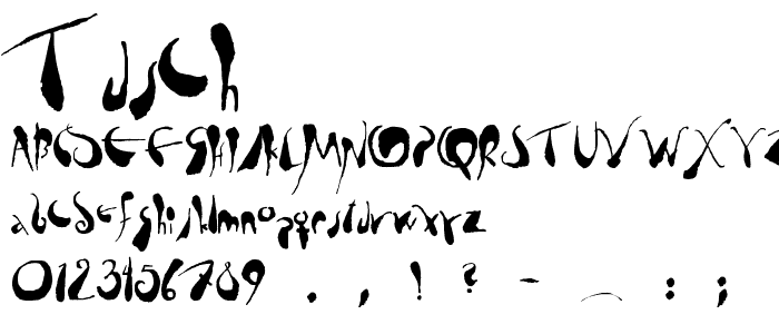 tusch font