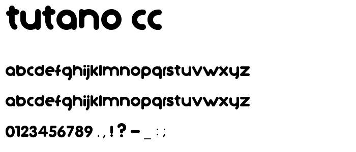 tutano_cc font