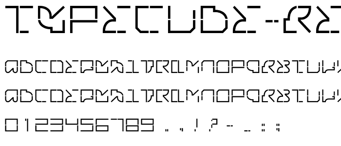 typecube regular font