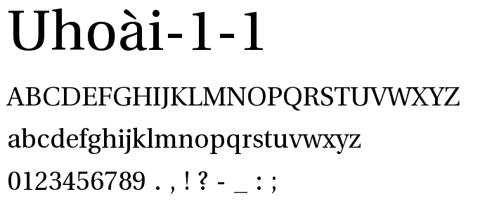 UHoài 1 1 font