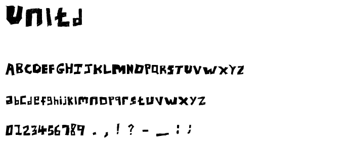 UNLtd font