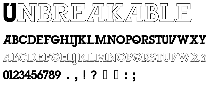 UNbreakABLE font