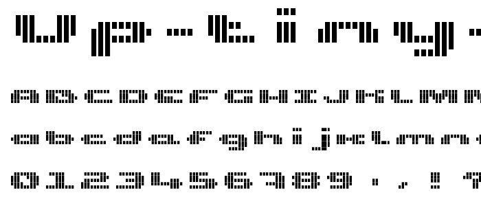 UP Tiny lcd four 8 decoV font