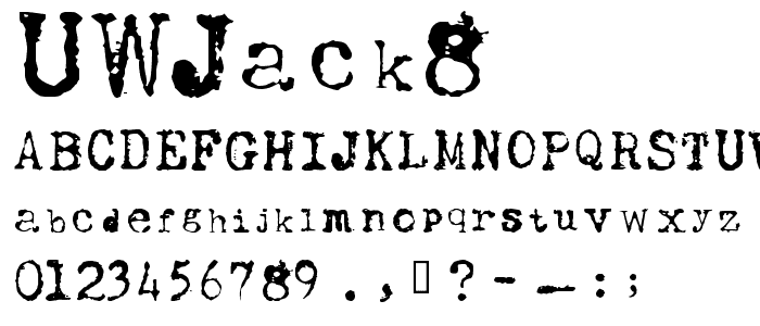 UWJack8 font