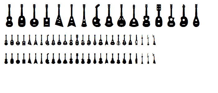 Ukulele font