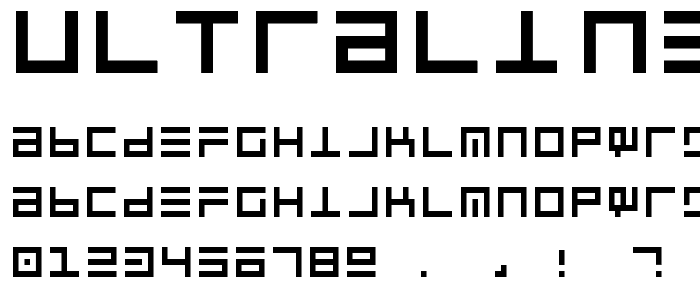 UltraLine font