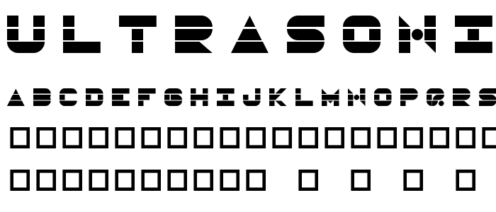 UltraSonic font
