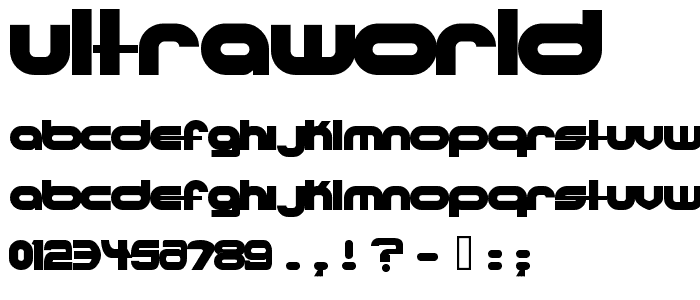 Ultraworld font