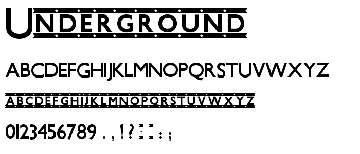 Underground font