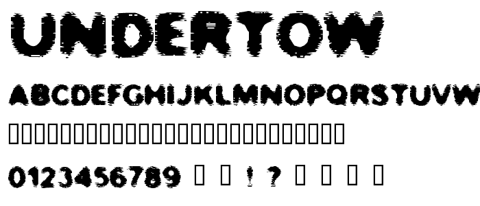 Undertow font