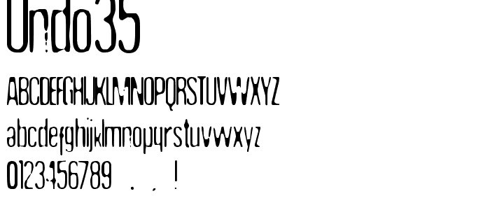 Undo35 font