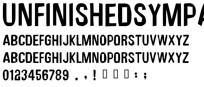 UnfinishedSympathy2 font