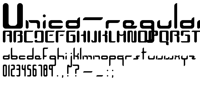 Unica Regular font