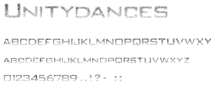 UnityDances font