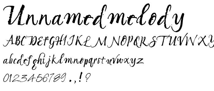 Unnamed Melody font
